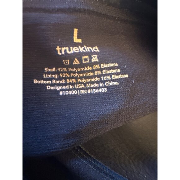 NWT Truekind Convertible Strapless Seamless Bra L Black Nylon & Elastane - Picture 4 of 5